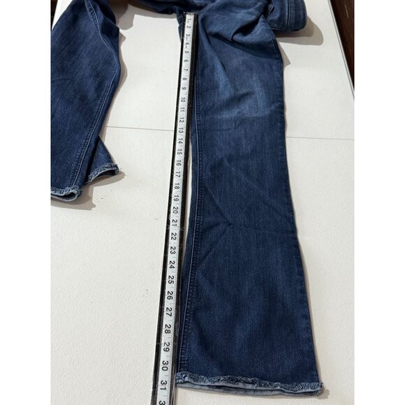 Democracy Ab-Solution Slim Bootcut Raw Hem Dark Wash Jeans | Size 2 - Picture 6 of 10